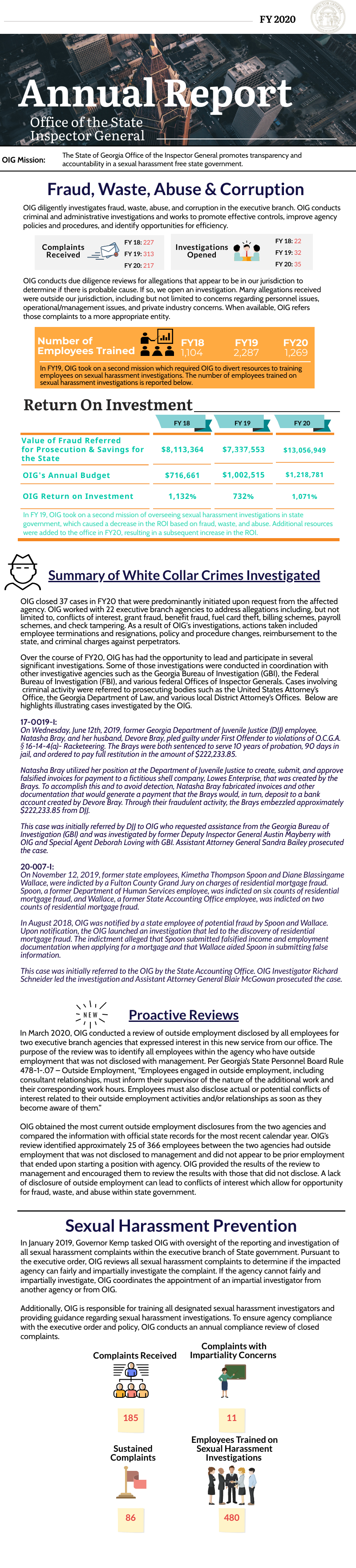 Fiscal Year 2020 Annual Report